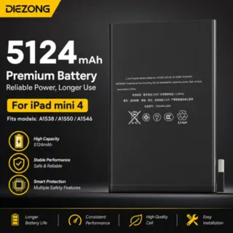 2026 New  A1538/A1550 for IPad Mini 4 Tablet Battery High Quality High Capacity Battery Replacement Bateria