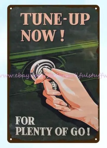 1965 auto car tune-up metal tin sign cafe pub wall art bedroom