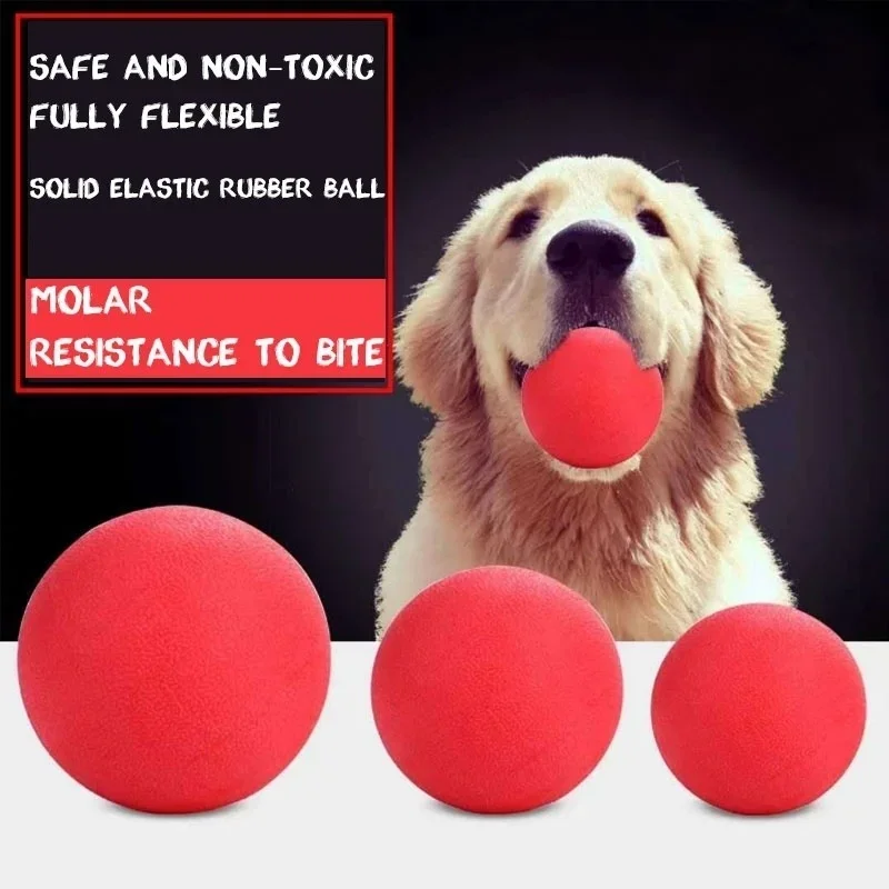 Indestructible Solid Rubber Ball Pet Dog Toy Training Chew Play Fetch Bite Toys  Dog supplies Puppy Dog Toys for Large Dogs