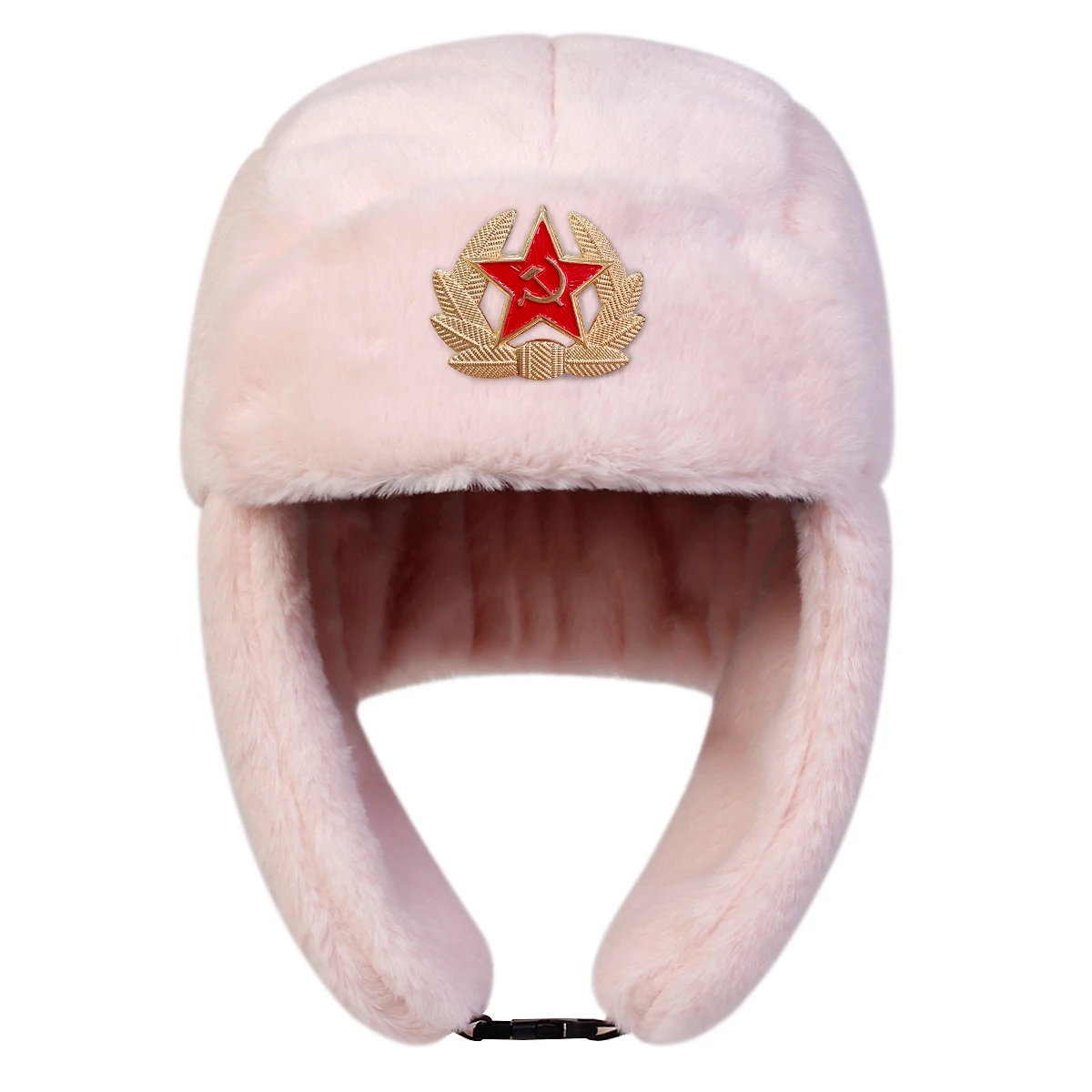 Unisex Lei Feng Mütze mit fünfzackigem Stern-Label, Wintermütze mit Ohrenklappe, warme Skimütze, Bombermütze für Outdoor-Aktivitäten im Schnee – Detail 9