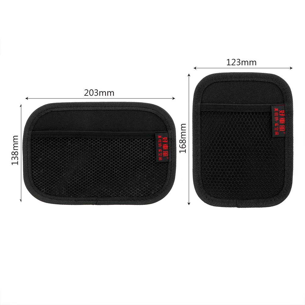 Universal Car Storage Bag Brand Stick-up Mesh Net Storage Bag Phone Holder Organizer Pouch Car Seat Back Organizer