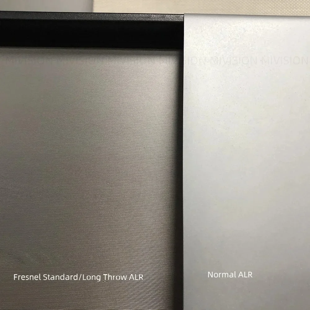 100 ''120'' ALR Weiche Flexible Fresnel Festen Rahmen Lange Werfen Projektion Bildschirm für Normale Fokus Projektor Anti Licht Vorhang – Detail 17