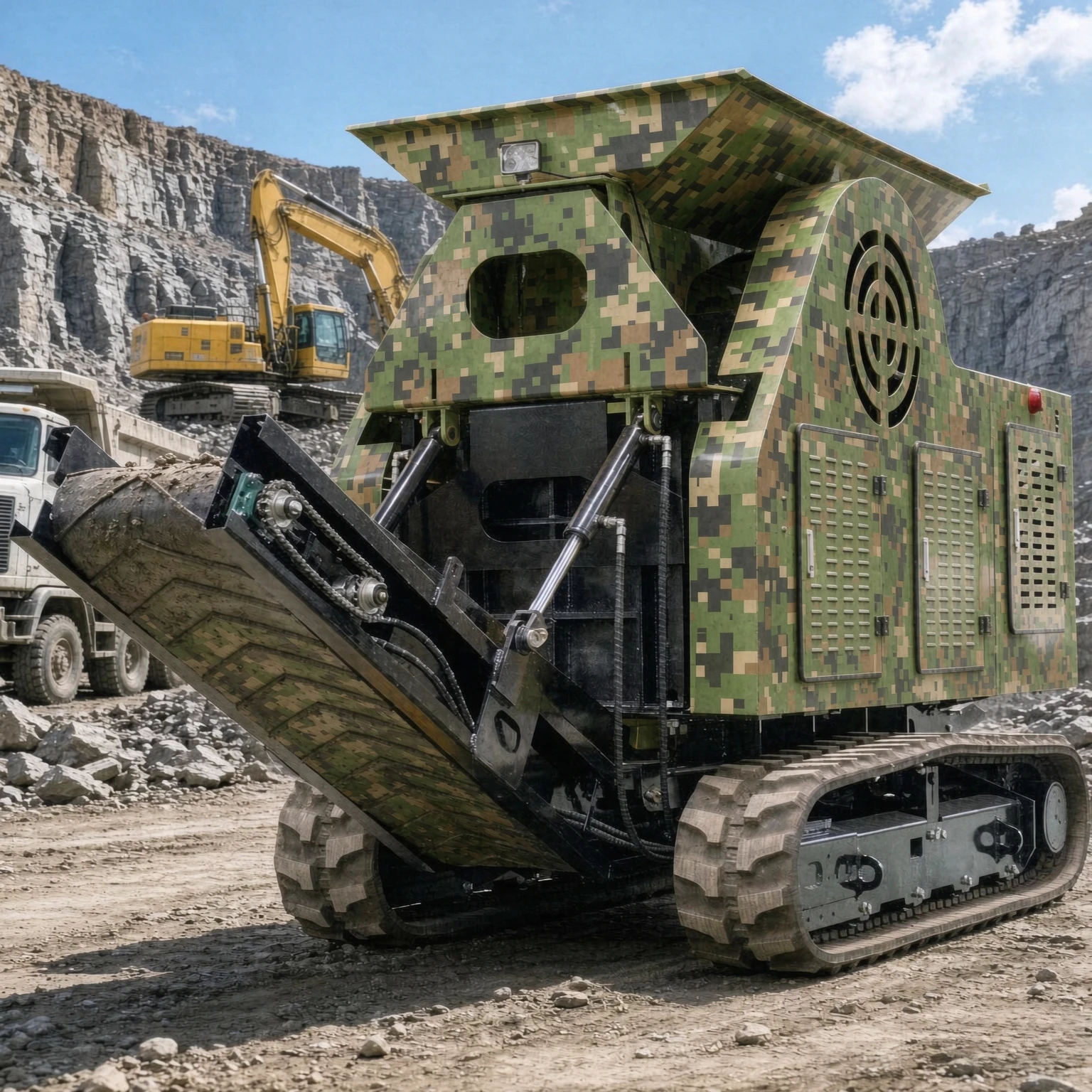 Mobile Hammer Crusher Portable Diesel Jaw Crusher Compact Mobile Concrete Crusher for On‑Site Construction Crushing Projects