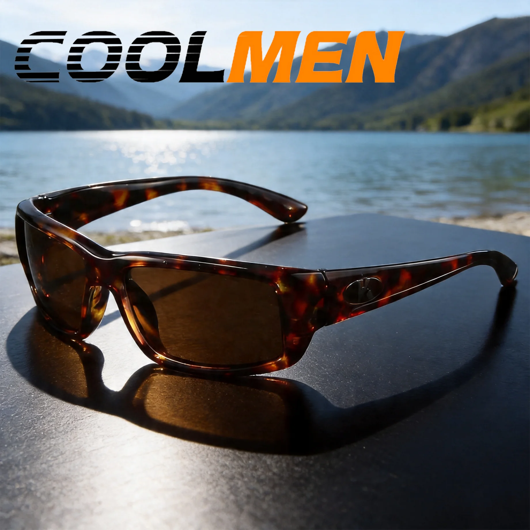 

COOLMEN Fashion Classic Polarized Sunglasses Men Women Outdoor Sports Running Drving Fashion Shades Fishing UV400 Protection