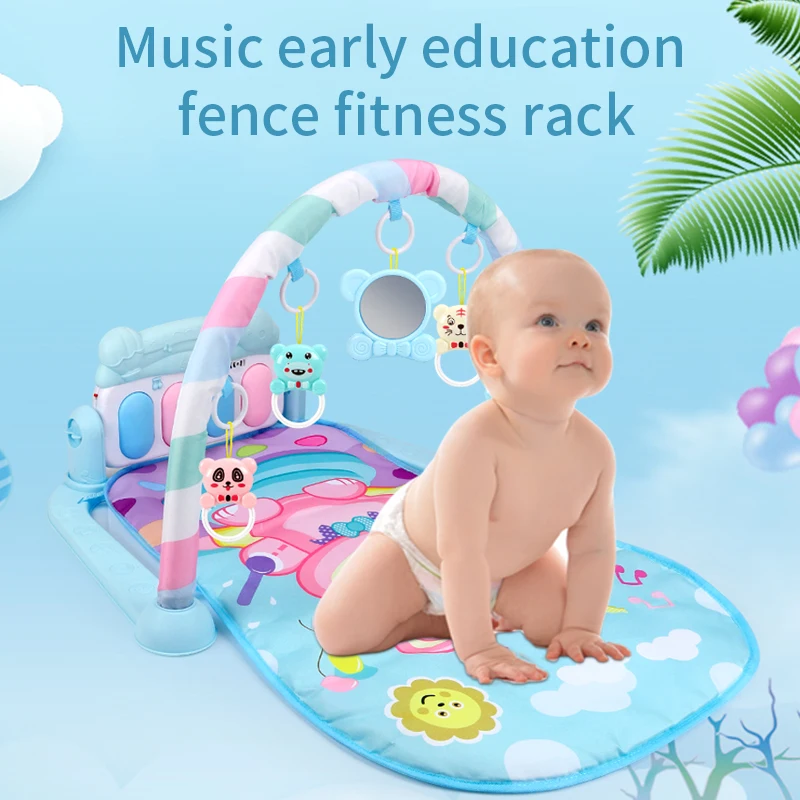 Baby Gym Tapis Puzzles Mat Educational Rack Toys Baby Music Play Mat With Piano Keyboard Infant Fitness Carpet Gift For Kid