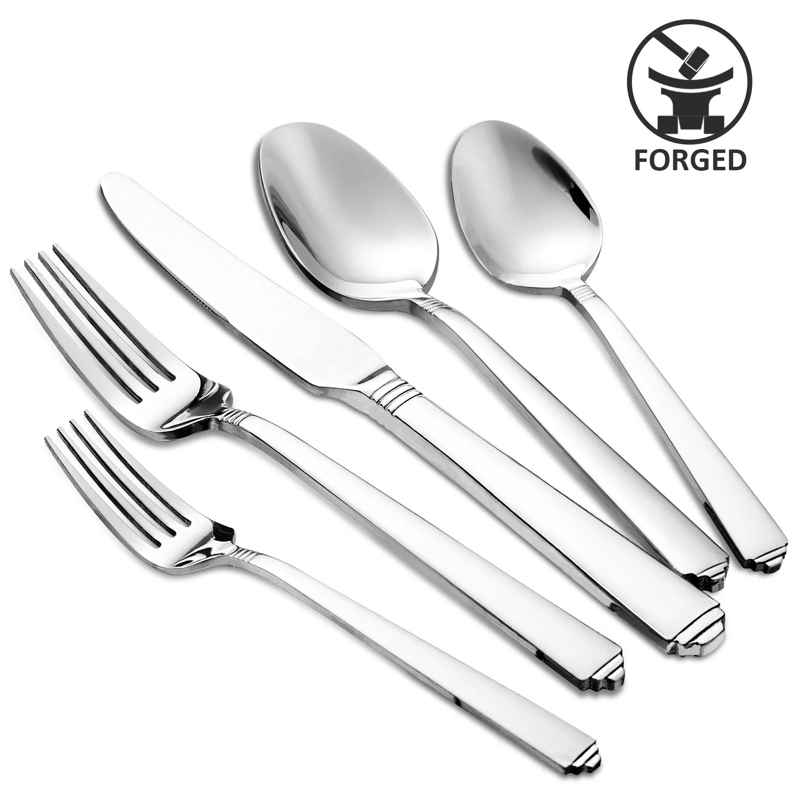 20pcs stainless steel tableware set, Silverware Set modern design western food utensils, dinner, restaurant suppliesrestaurant