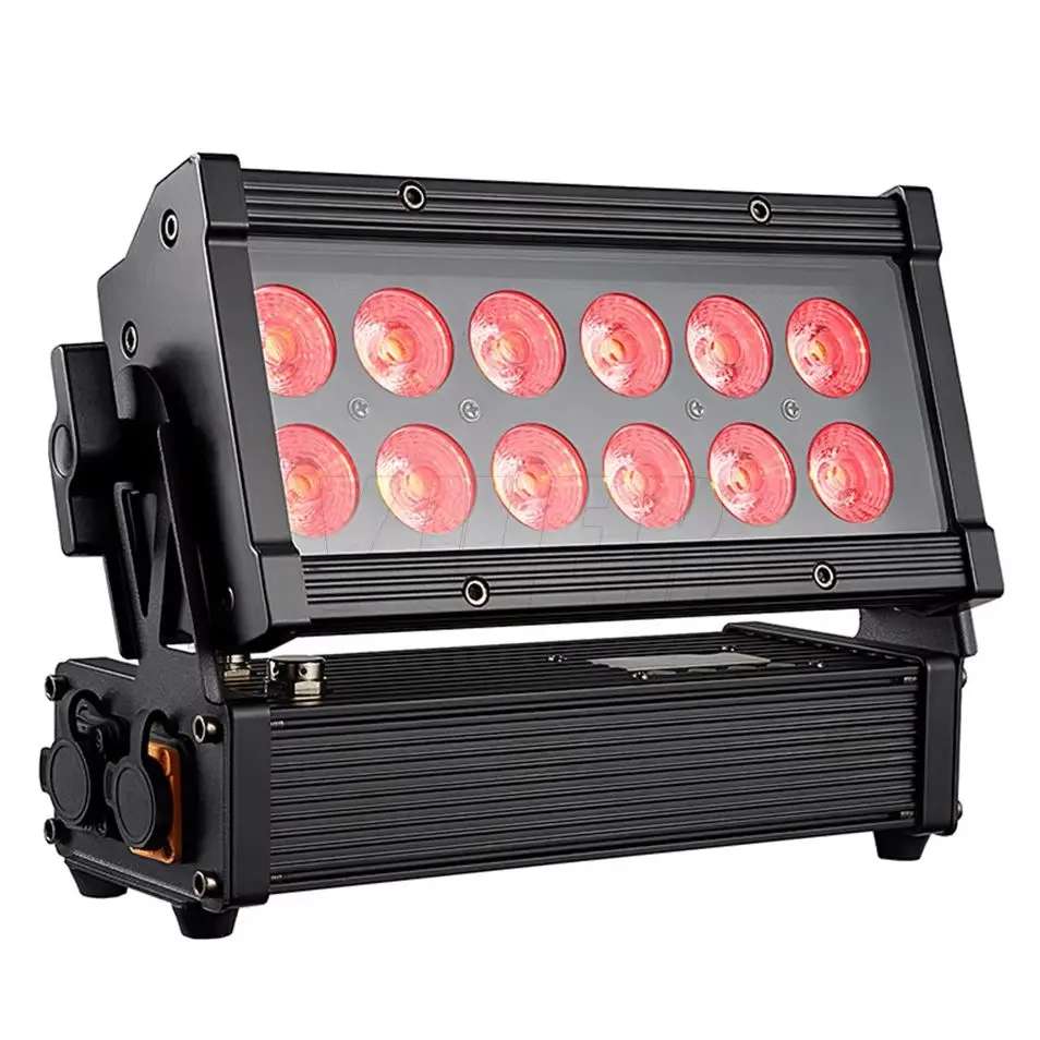 4PCS 12x10W RGBW Waterproof IP65 Wall Washing Strobe Effect DMX Control Outdoor Party Event Tree Dying
