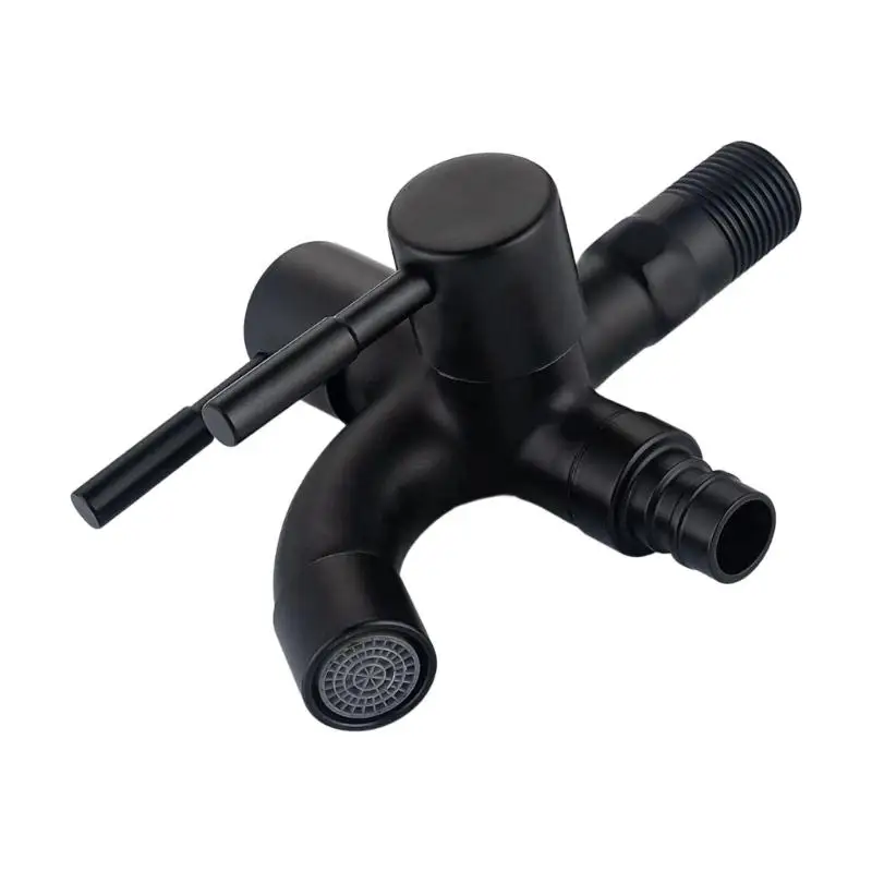 

652F Rustproof Double Outlet Water Valves Multifunction Outlet Tap For Kitchen Sink