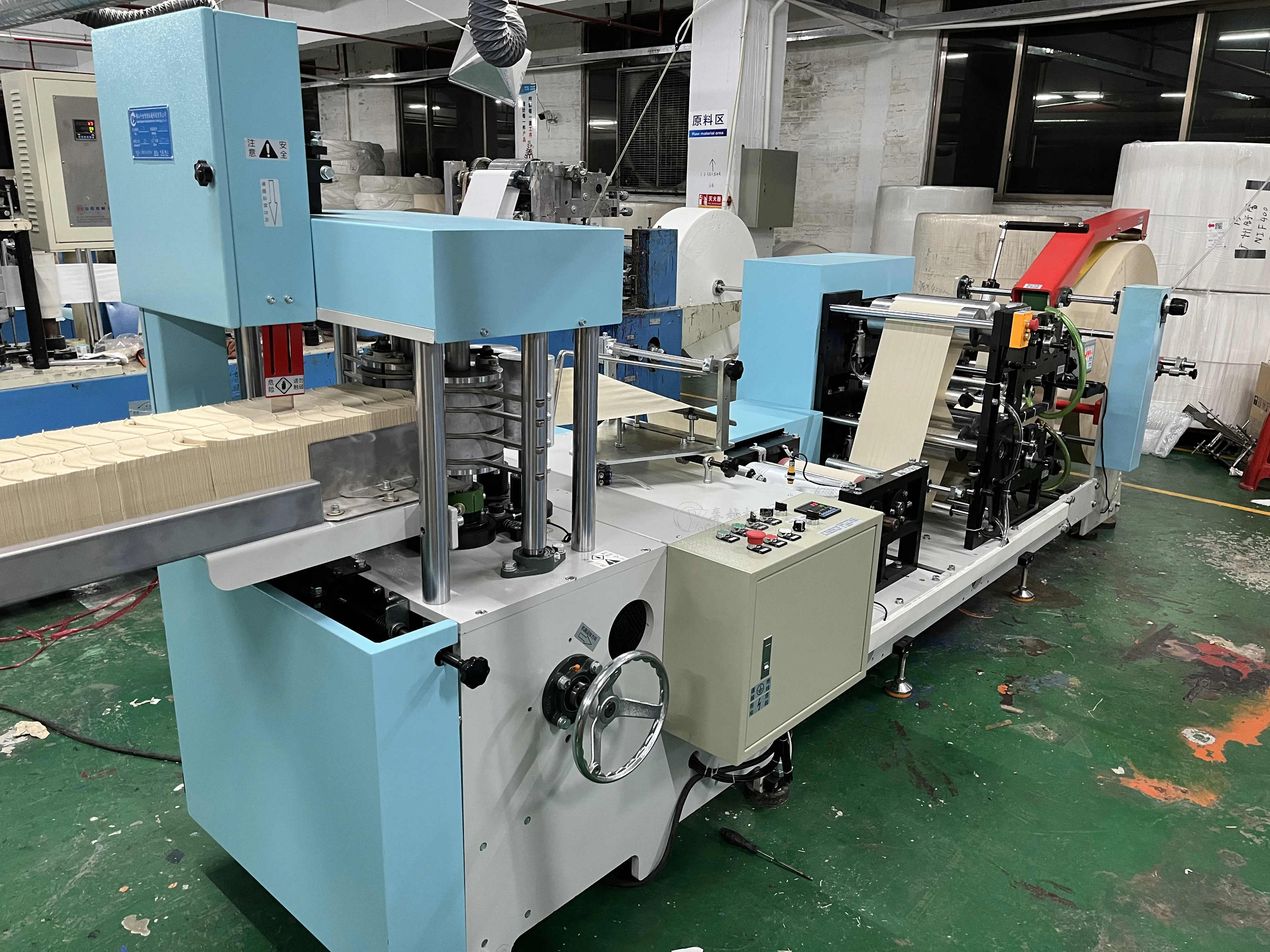 FOODLINE Paper Napkin Machine Modular Structure Folding Embossing Equipment For Convenient Later Machine Repair Work