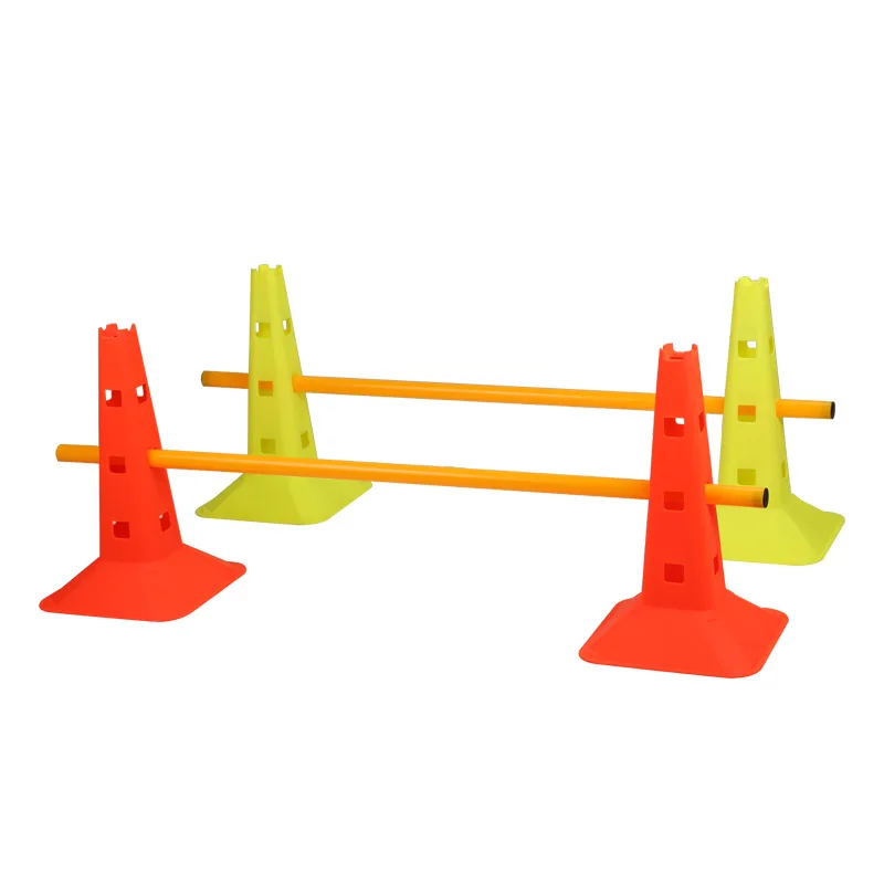 10PCS Durable Soccer Training Cones Set Colorful Marker Bucket Obstacles Props Agility Training Football Hurdles Roadblocks