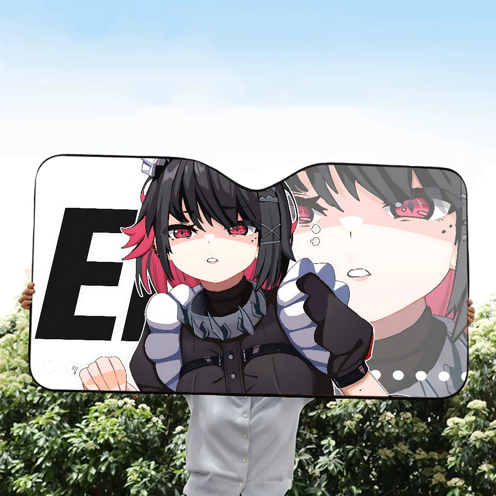 Zenless Zone Zero Ellen Joe Game Car Windshield Funny Sun Shade Foldable UV Ray Sun Visor Protector Sunshade For Front Window view 5