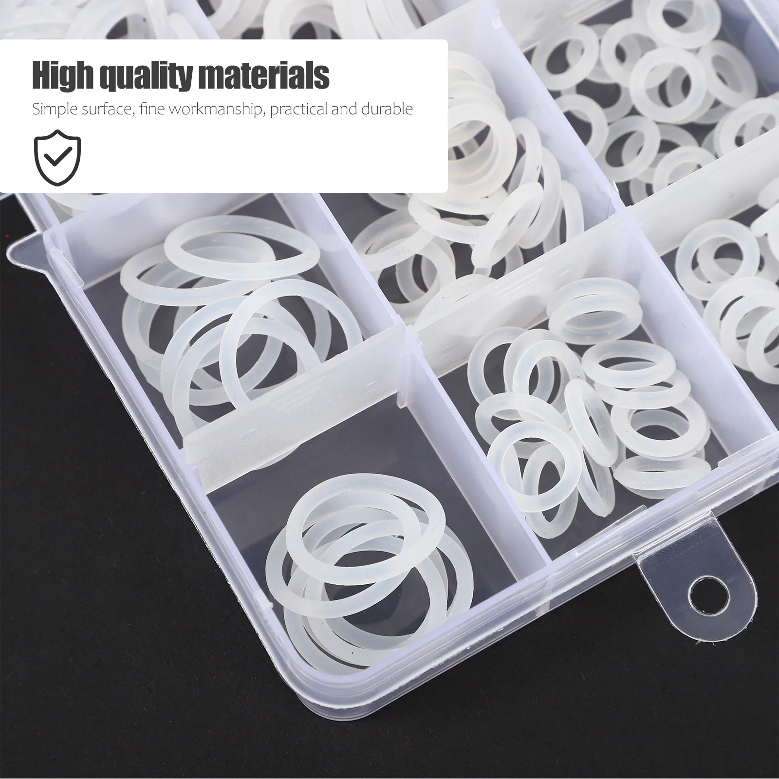 

260Pcs Sealing Gasket Nylon Set Corrosion Resistant Smooth Surface High Hardness O- Washer Accessories