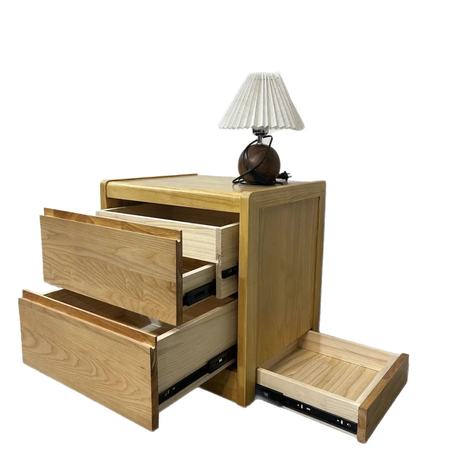 Concealed bedside table Protects important items All solid wood with dark layer Hidden organ Household anti-theft