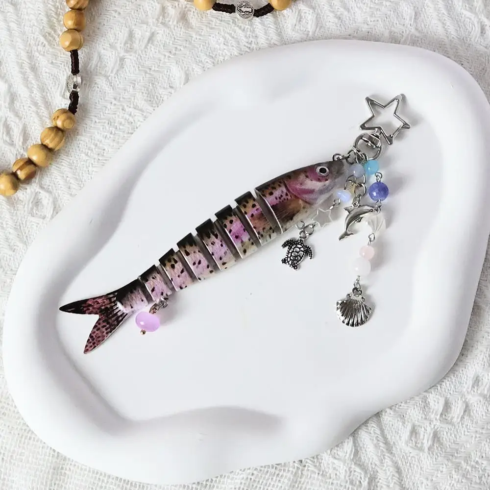 

Small Fish Keychain Sweet Backpack Decoration Mobile Phone Lanyard Useful Hanging Chain Decor Colorful Bag Pendant Cute Chain