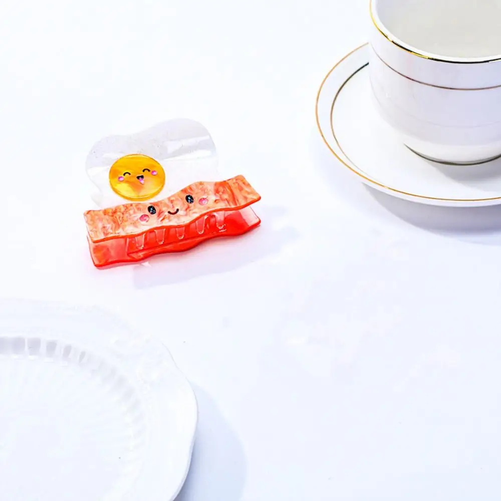 الإبداعية لطيف الكرواسون القرش كليب الحلو نخب خلات الشعر كراب كليب حمض الخليك الملونة لذيذ الغذاء مخلب كليب الفتيات