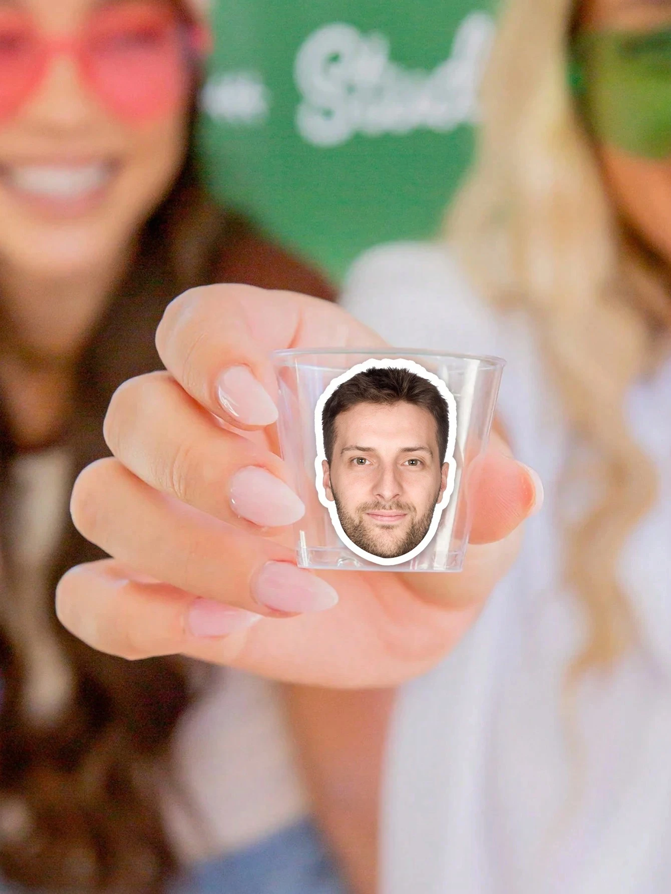 3.5-7CM Customized Face Sticker, Personalized Stickers From Your Photo Portrait - Die Cut Removable Vinyl, Custom Party Gifts
