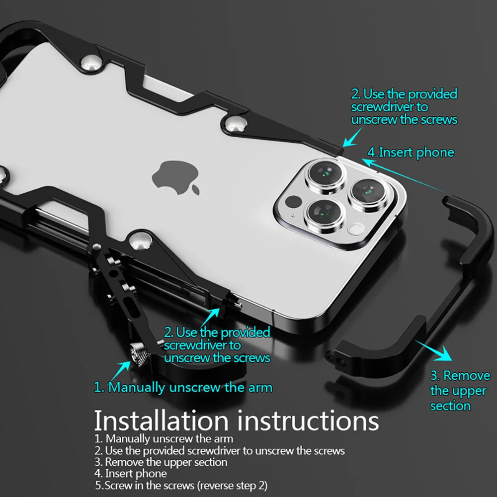 Luxury Concise Metal Armor Arm Long strap for Realme 13 4G 5G Pro Plus Case Aluminum alloy Cooling cool Cover Hollow Skin Funda