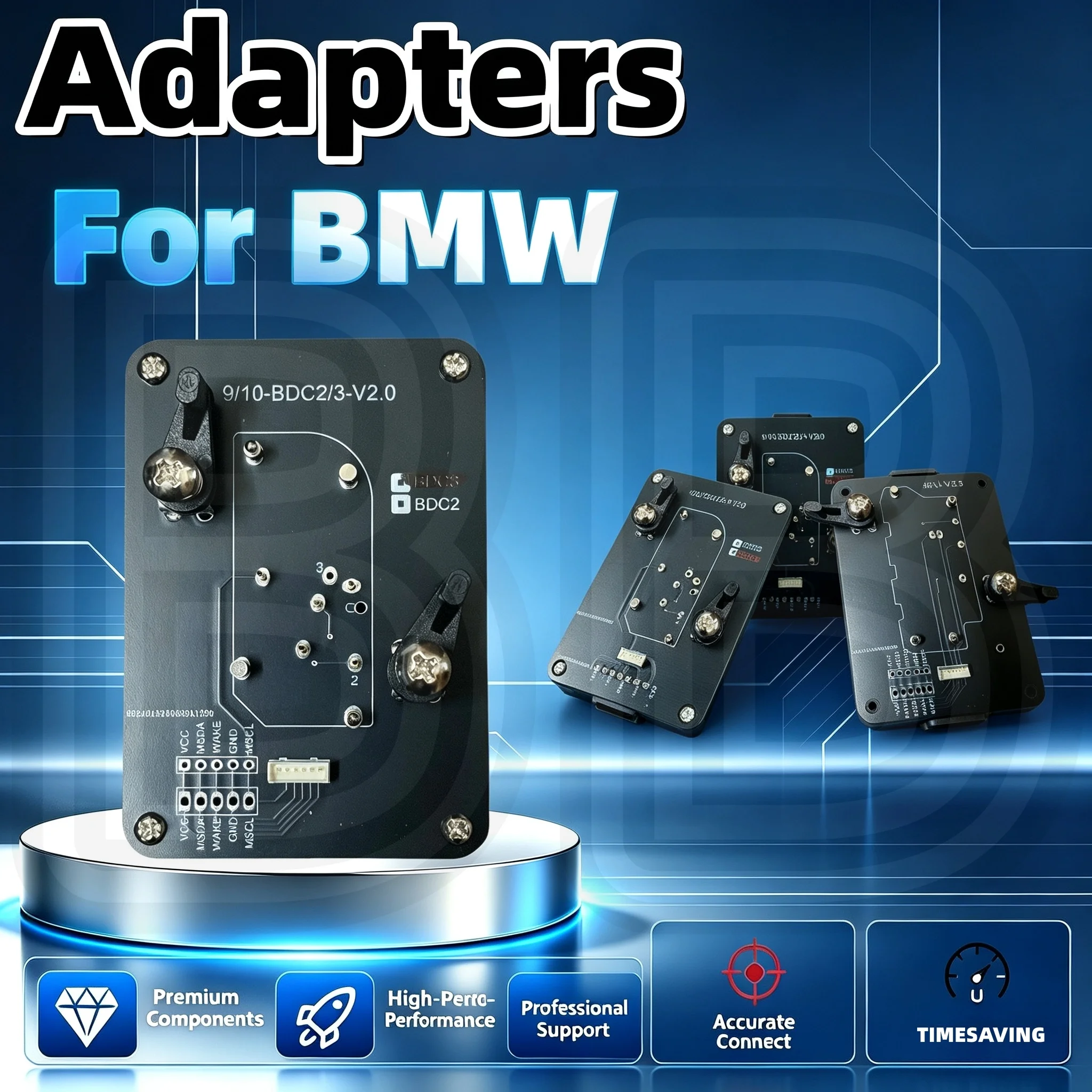 Mckb09/10/46 Adapter, Suitable for Bmw Smart Remote Keys, Compatible with Nxp Killer Kd Xhorse... Devices for Solder-Free Reading, Writing, and Cloning