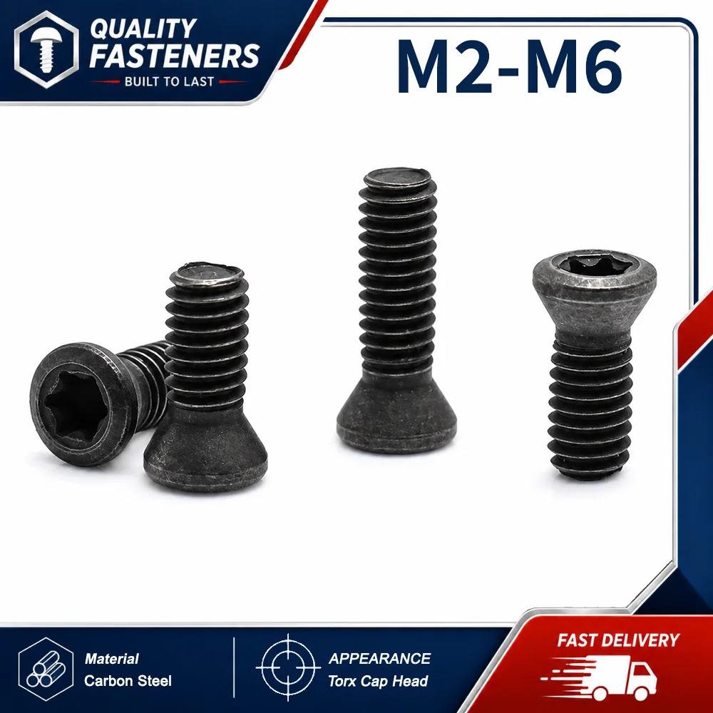 12.9 Grade Carbon Steel Six Lobe Torx Screws For CNC Tool Holder Milling Insert Cutter Plate M2 M2.2 M2.5 M3 M3.5 M4 M4.5 M5 M6