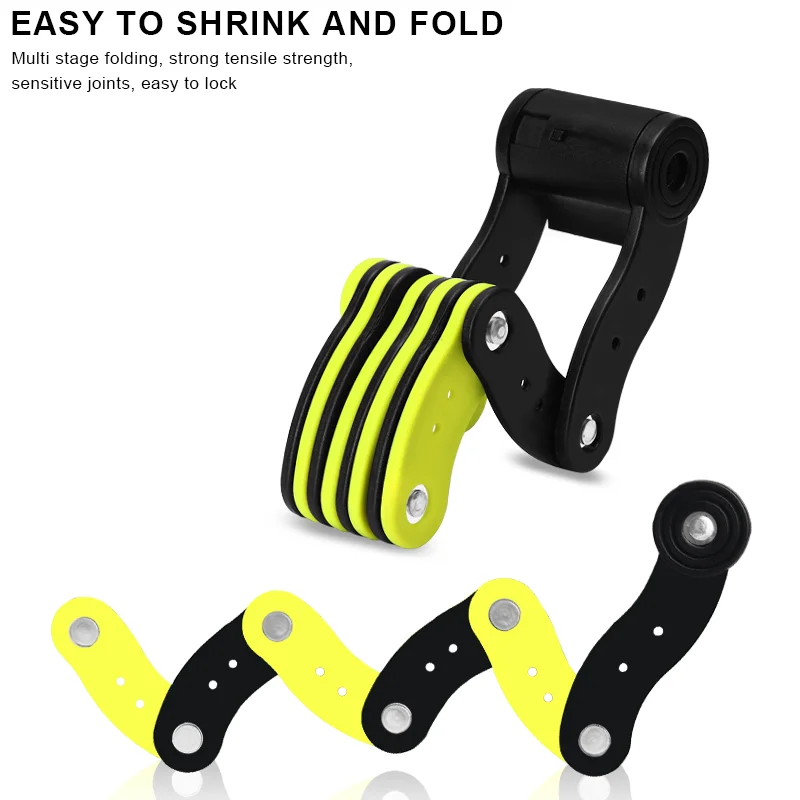 Foldable Bicycle Lock Safety Anti-Theft Bike Chain Lock High Security Portable For Scooter Motorcycle E-Bike MTB Accessories