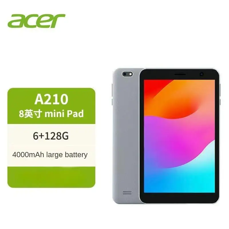 Acer A210 8-inch learning machine pad 6G + 128G memory WIFI tablet 4000mah large battery long battery life Ultra-thin body 2026