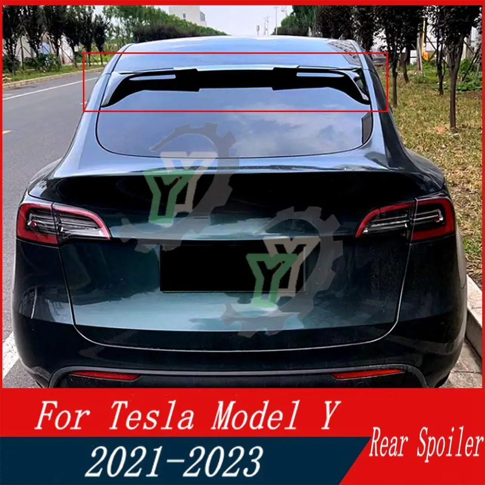 

High Quality Car Rear Window Roof Wing Spoiler Wing Refit Trim For Tesla Model Y 2021 2022 2023 Tuning Accessories