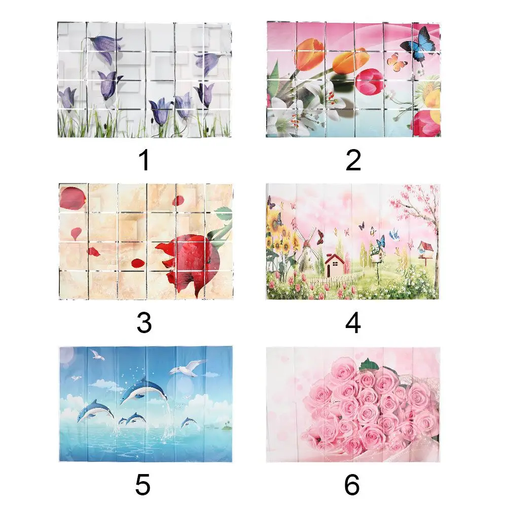Cute High Temperature Resistant Kitchen Flame Retardant Wallpaper Oil Proof Sticker Transparent Wall Sticker