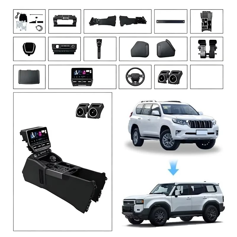 Longever Auto Interior Parts Interior Upgrade Kit for Land Cruiser Prado Lc150 to LC250 Fj150 Refit Dashboard Center Console