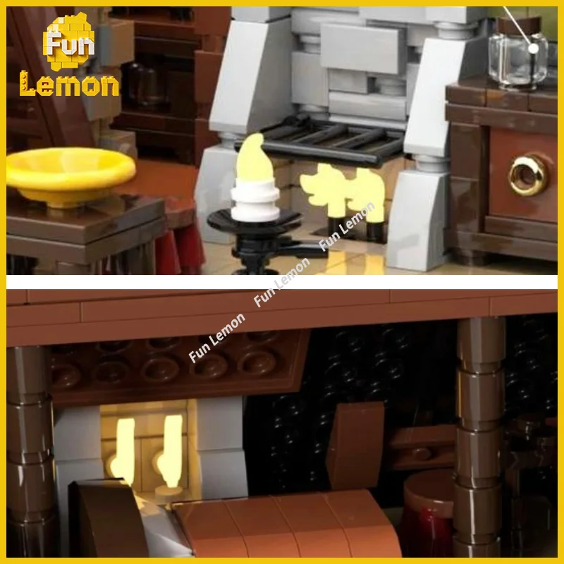 3174pcs MOC Olivia's Get-Away Rustic Cottage Building Bricks Medieval Fantasy Hut Assembly Kit Toy Birthday Gift