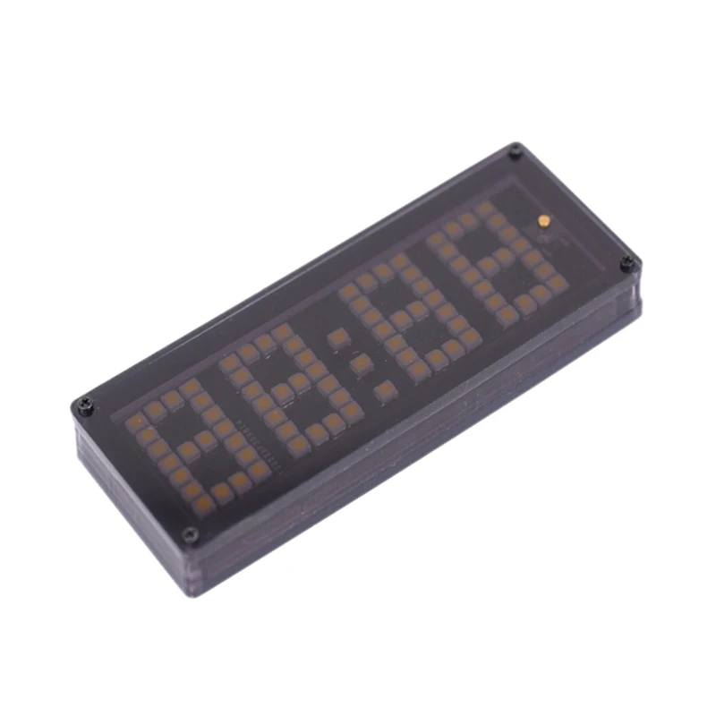 Car Three-In-One Time Temperature Voltage Multi-Function Led Dot Matrix Clock Home Modification Diy 4.0 ~ 25V Rx8025T Precision