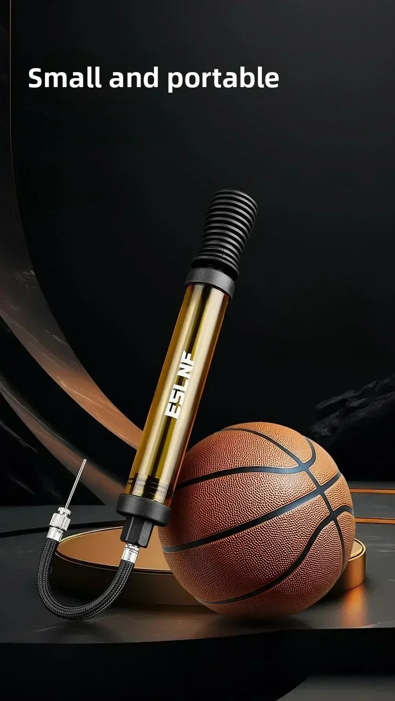 Tragbare Mini-Handballpumpe Hochdruck-Luftpumpe mit Nadel für Basketball, Fußball, Volleyball, Sportbälle, Luftpumpe – Detail 1