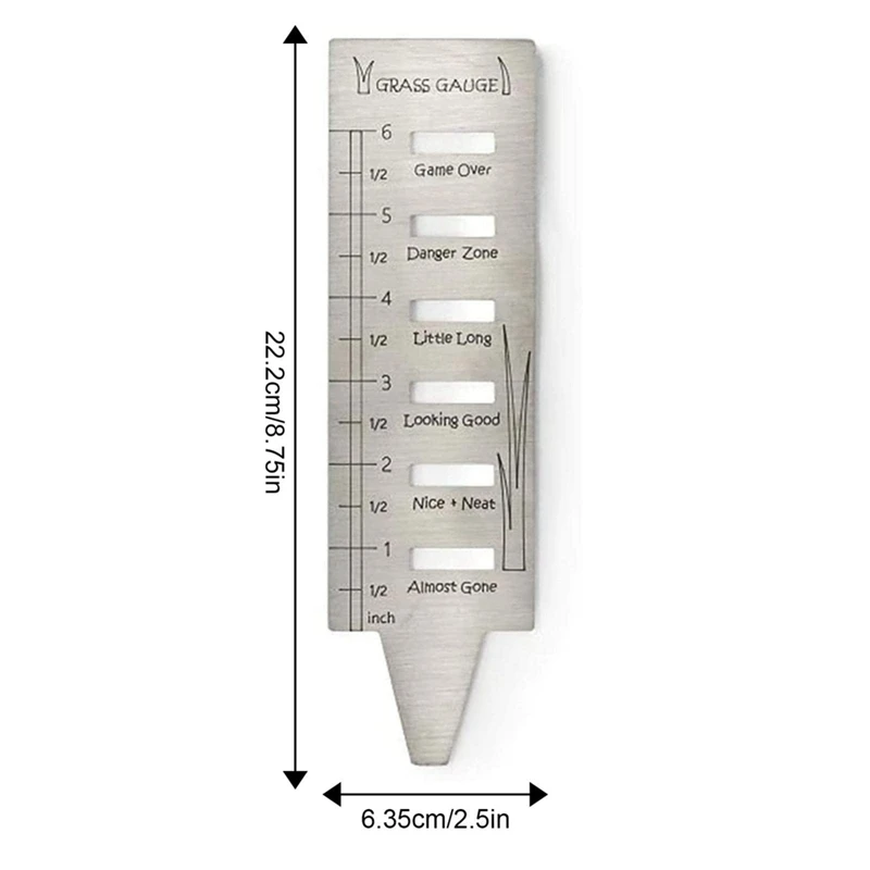 Jauge d'ange de pelouse en acier inoxydable, jauges de jardinage pour cadeaux, outil de pelouse, plante incitée à la cour