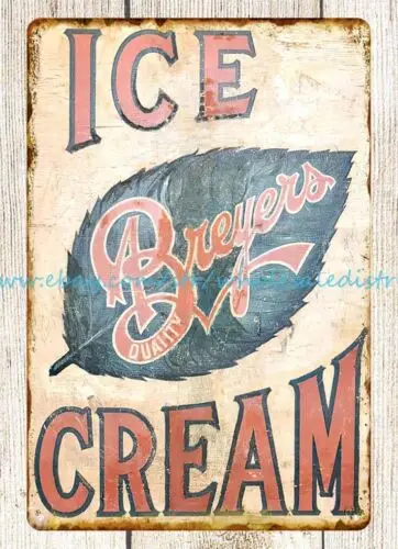 Breyers ice cream metal tin sign unframed art prints