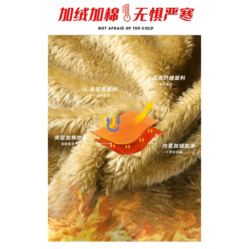 Elderly Cotton-padded Clothes Men's Cotton-padded Clothes Winter New Piled Thickened Warm Cotton-padded Jacket Medium and Long