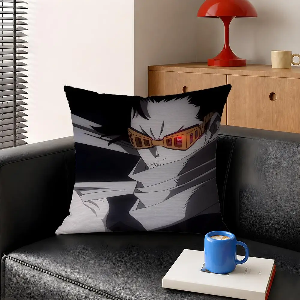 Anime Shota Aizawa Eraserhead Hero Cushion Cover Decorative Pillowcase Soft Short Plush Cozy Durable Sofa Home Decor Items Gift