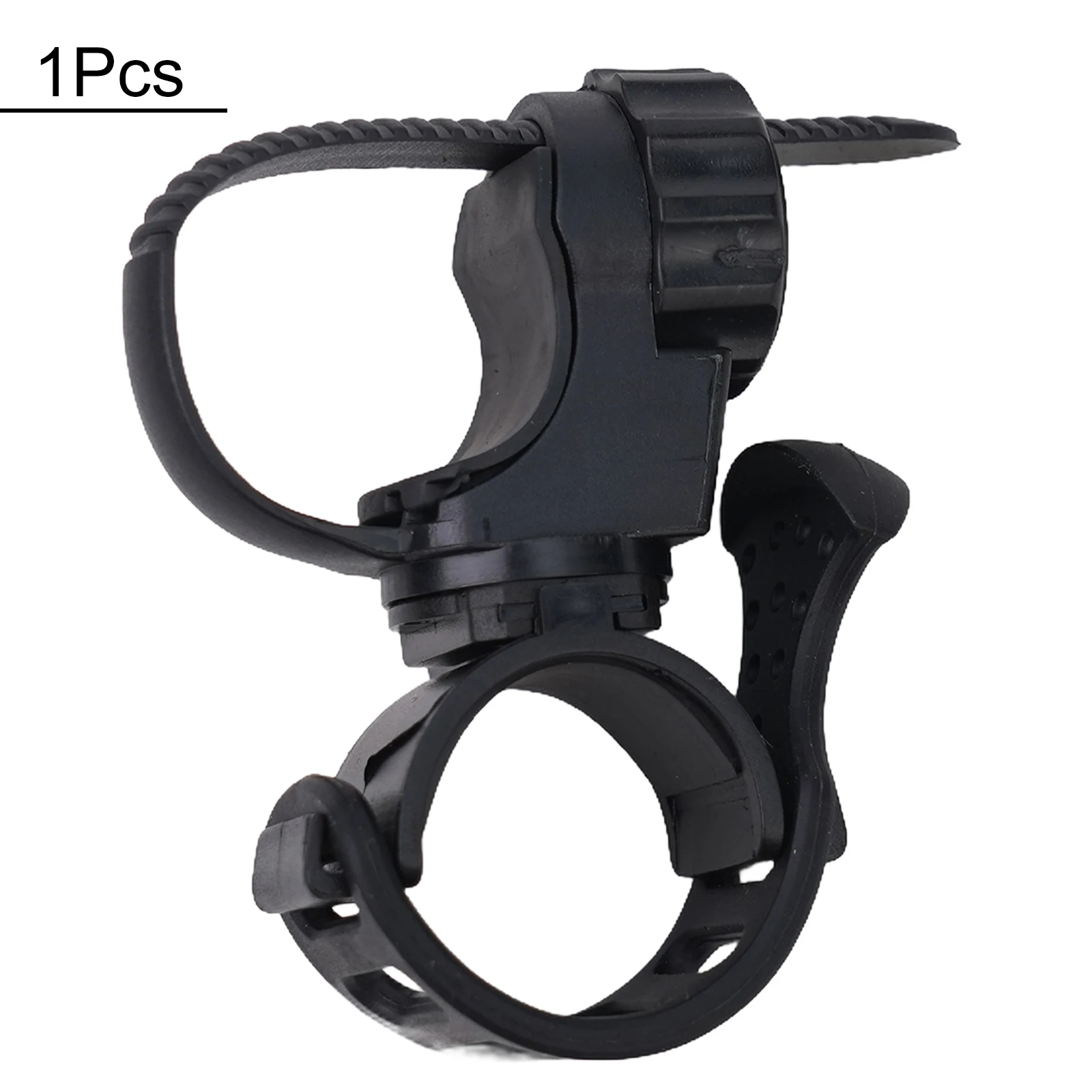 Bicycle Handlebar Torch Holder Bike Mount Bracket Clamp For LED Flashlight 360⁰ Rotation Clip Swivel Headlight Base Flashlight