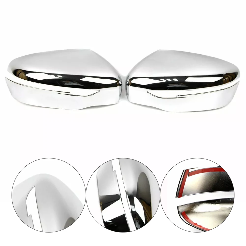 Transform Your For Nissan Navara NP300 D23 2015 2018 with These Sleek Chrome Wing Mirror Covers for Enhanced Look