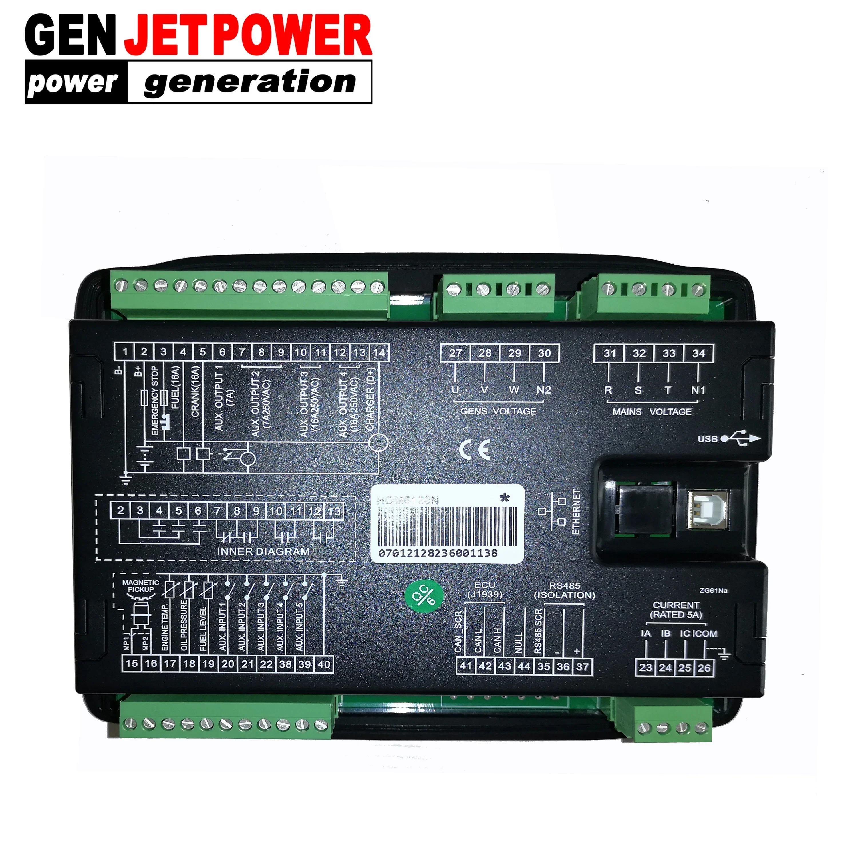 Generator Spart Parts Smartgen Controller Genset Control Module HGM6120N