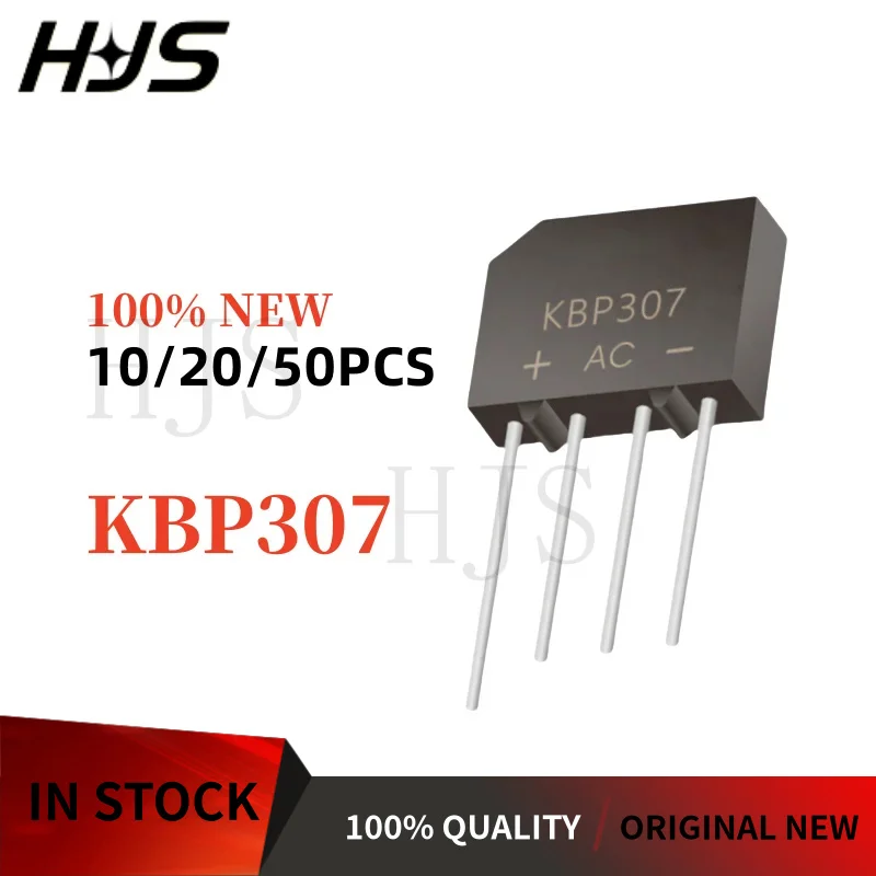 10/20/50PCS 100% Brand New and Quality  KBP307 KBP  307 Flat bridge rectifier