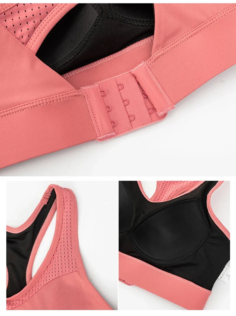 S-5XL Sports Top Yoga Bra Women Push Up Underwear BH Gym Shirt Fitness Breathable Sportswear Sports Bra Crop Tank Top Plus Size