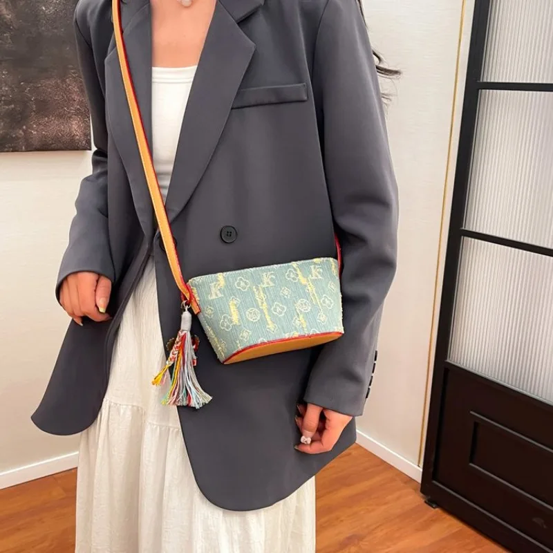 

Модная высококачественная сумка - французская ниша через плечо, новый стиль, изысканная европейско-американская милая повседневная сумка в стиле ретро