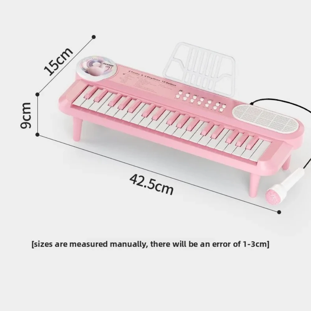 37 Key Electronic Keyboard Beginner Friendly Zero Level Learning Multi Functional Small Piano Music Instrument Toy