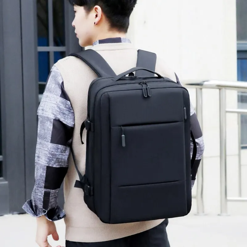 Classic Travel Backpack Men Business Backpack School Expandable USB Bag Large Capacity Laptop Waterproof Fashion Backpack Bags