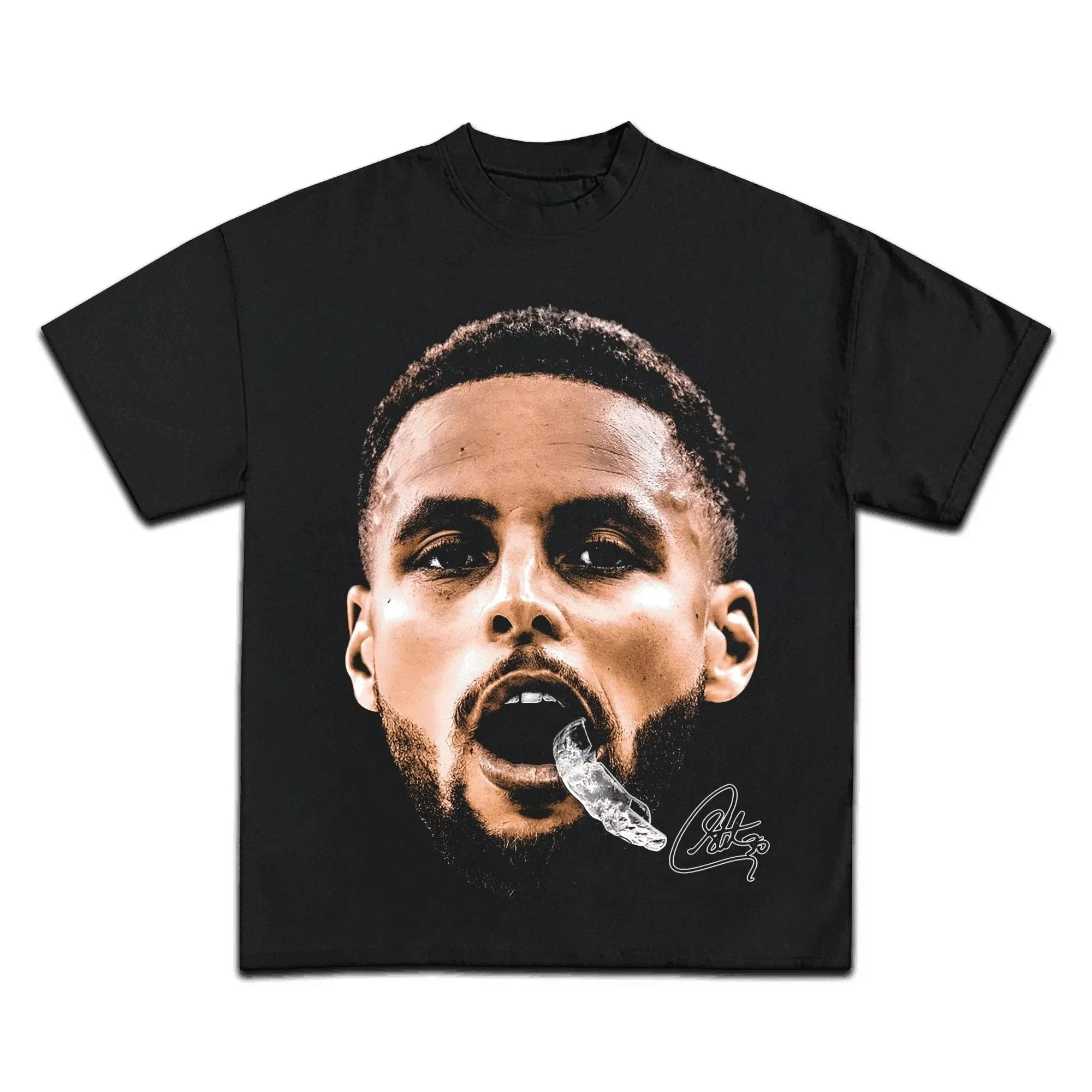 Steph Curry Basketball Star Printed Premium Cotton Casual Crew Neck Short Sleeve Sports Fashion Merch T Shirt High Quality
