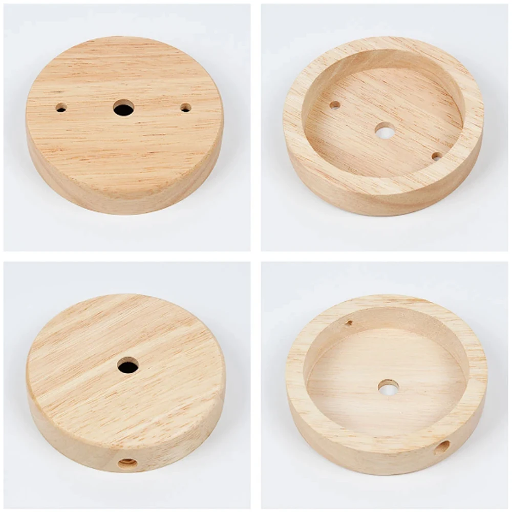 Wood Lamp Base Modern Ceiling Plate Wooden Ceiling Holder Pendant Lamp Lamp fitting chandelier Base DIY Lighting accessories