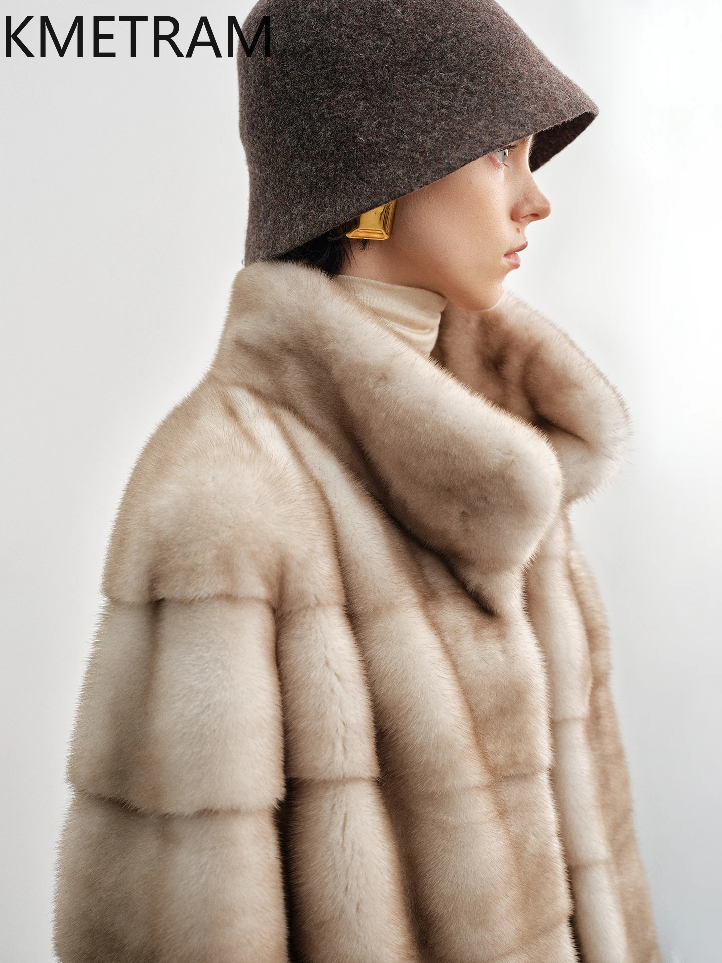 เสื้อโค้ทขนมิงค์แท้ 100% คุณภาพสูง หรูหรา สำหรับงานปาร์ตี้ เสื้อคลุมขนสั้นสำหรับฤดูหนาว ปี 2025 เสื้อแจ็คเก็ตขนสัตว์สำหรับผู้หญิง