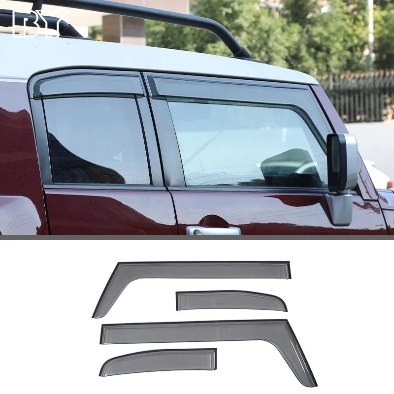 

Козырек бокового окна для Toyota FJ Cruiser 2007-2021, всепогодные щитки, дефлектор от солнца и дождя, автоаксессуары