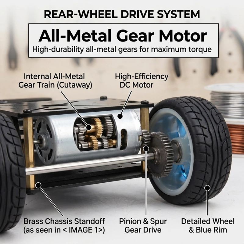 金属製サーボベアリングキット付きサーボロボット車,4wdシャ - Robot Chassis のレビューと価格