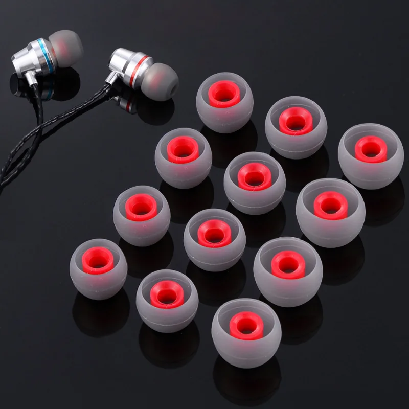 Universal 4.5mm In-ear Earbuds Tips Replacement Earphones Earplugs Silicone Ear Pads Soft Silicone Headset Eartips Cap S M L