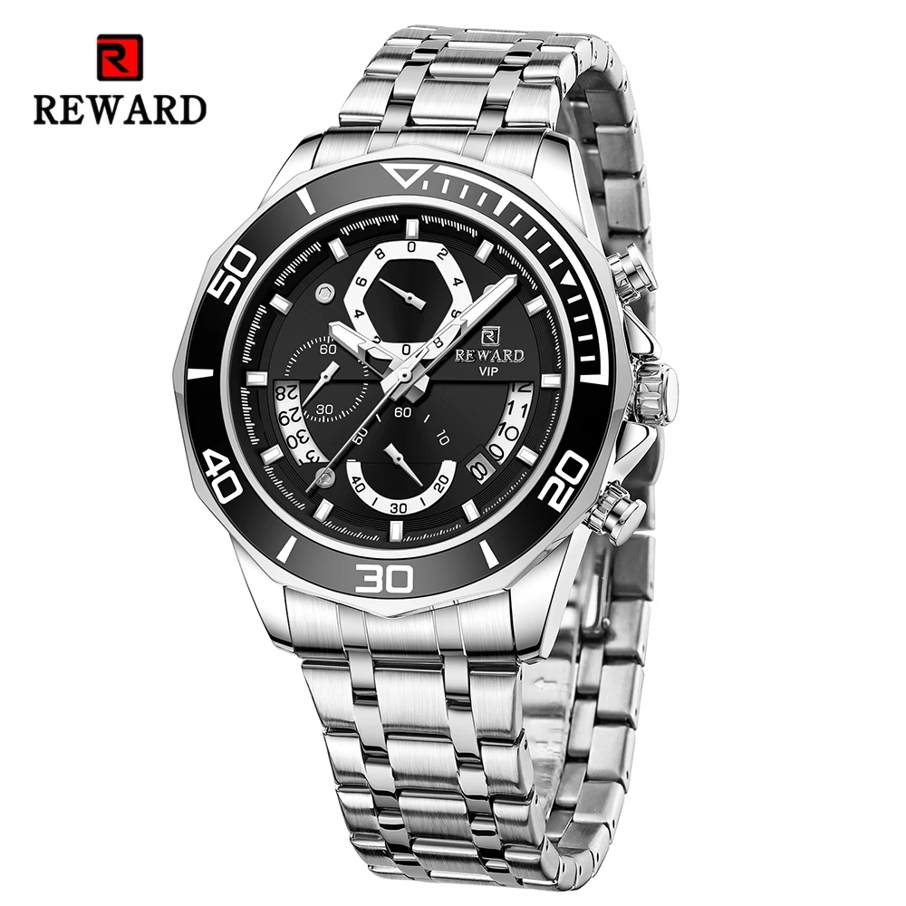 

REWARD New Casual Mens Watches Waterproof Luminous Chronograph Date Multi-function Affordable Watch Gift for Father Brother